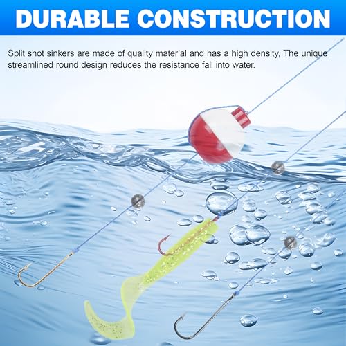 100pcs Split Shot Fishing Weights Removable Round Fly Fishing Line Sinkers Reuseable Clip On Weights Freshwater Saltwater Split Shot Fishing Sinkers - style: 100pcs-3g