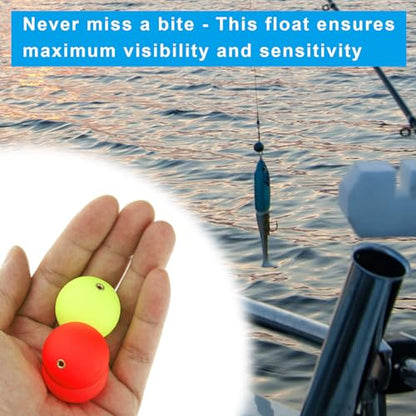 PATIKIL Fishing Bobber, Slip Foam Floats Buoy Rig Stoppers for Crappie Trout Bass Fishing - color: Red,Green, size: 0.9 Inch