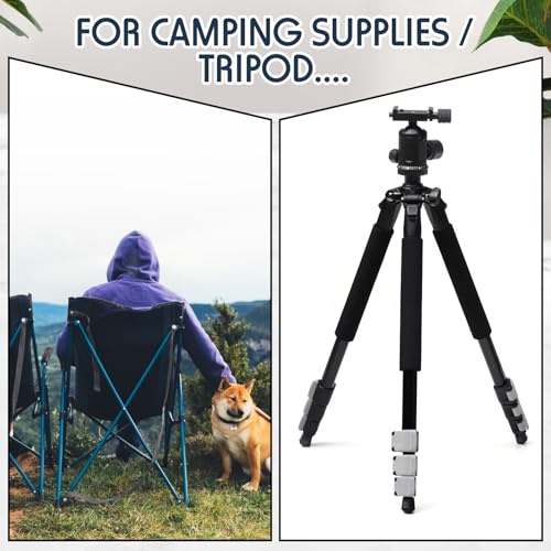 3 Pcs Tripod Carrying Case Bag Water Resistant Durable Lightweight Multifunctional Tripod Carrying Case with Heavy Duty Suit for Tent, Fishing Pole, Lights, Speakers, Cameras(Black,28 Inch) - size: 28 Inch