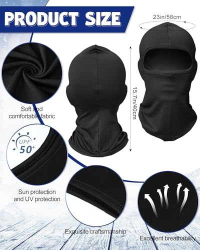 Geyoga 12 Pcs Cooling Balaclava, UV Sun Mask for Men Women, Summer Breathable Helmet Liner for Motorcycle Fishing - color: Mixed, style: Nature