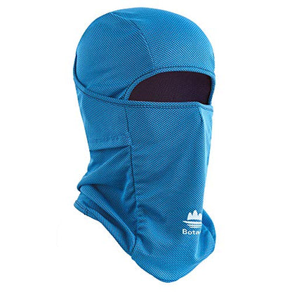 Balaclava Ski Mask, Sun UV Protection Breathable Full Head Face Mask for Men Women Skiing Cycling - color: Blue