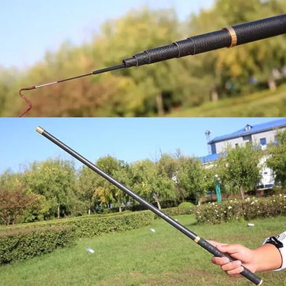 Tenkara Rod 18-30FT Carbon Fiber Telescopic Travel Fishing Pole - size: 26 feet