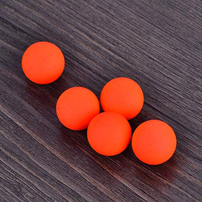 100Pcs Fishing Floats Balls, Foam Fishing Bobbers Buoyancy Ball Red Pompano Rigs Rig Floats Strike Indicator for Fishing Tackle Accessory 0.5inch (6#)