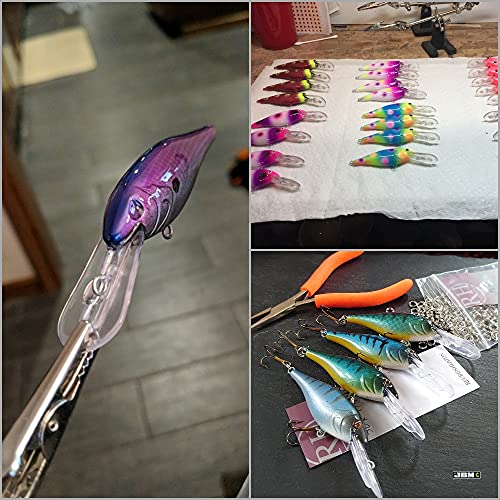 Blank Unpainted Minnow Crankbait Topwater Lipless Jerkbait Fishing Lures - color: UPC187P10