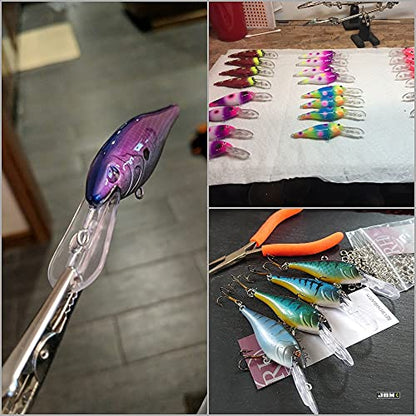 Blank Unpainted Minnow Crankbait Topwater Lipless Jerkbait Fishing Lures - color: UPC187P10
