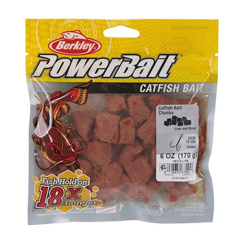 Berkley PowerBait Catfish Bait Chunks Fishing Dough Bait - color: Liver and Blood