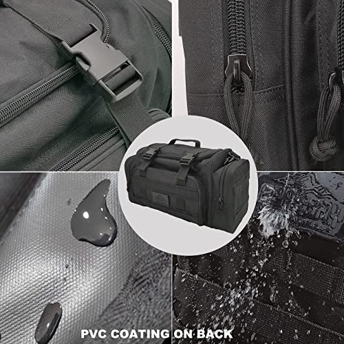 APRILBAY Duffel Bag – Heavy Duty Tactical Gym Bag for Men, Splashwater-Proof Weekender Travel Bag for Basketball, Football, Soccer, Hiking, and Hunting (Black) - color: Black