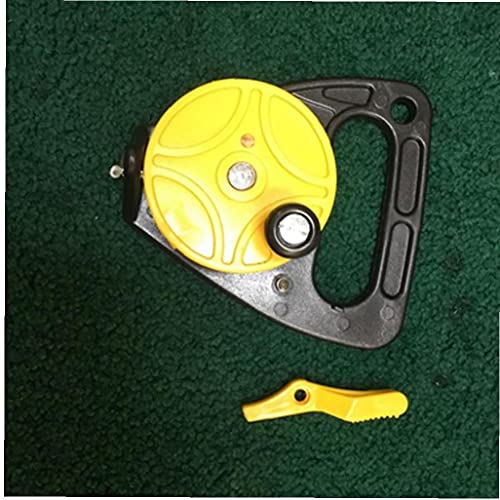NIDONE Fishing Line Winder Spooler Fishing Line Fishing Line Spooler Machine Dive Reel with Thumb Stopper High Visibility 150ft White Line Multi Purpose for Cave and Wreck Exploration