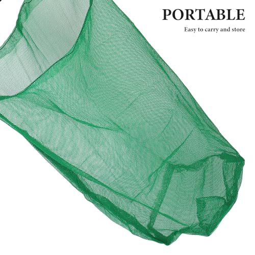 BESTYASH 2pcs Foldable Fishing Net Trap with Fine Nylon Mesh, Portable Collapsible Fish Carrier Bag for Freshwater and Saltwater Fishing, 40cm X 60cm 60cm X 100cm Catching Keep Nets