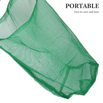 BESTYASH 2pcs Foldable Fishing Net Trap with Fine Nylon Mesh, Portable Collapsible Fish Carrier Bag for Freshwater and Saltwater Fishing, 40cm X 60cm 60cm X 100cm Catching Keep Nets