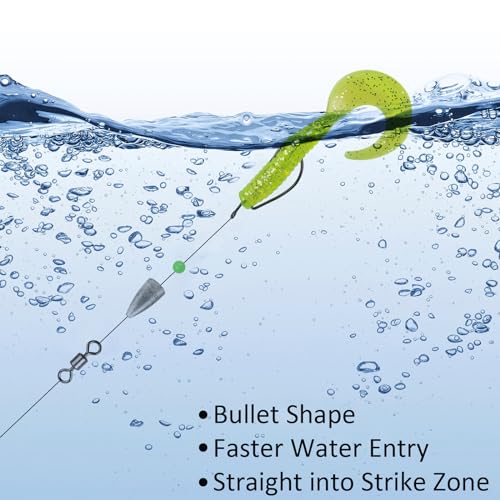 Fishing Weights Kit 29/83pcs Bullet Fishing Weights for Bass Fishing Texas Rigs Worm Weights Fishing Sinkers Freshwater Saltwater Fishing Tackle - style: 29pcs