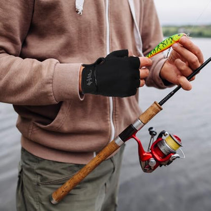 Ptwola Fingerless Gloves Fishing Gloves Paddling Glove Sailing Glove RowingGloves KayakGloves WaterGloves SportsGloves FishingGloves for Men Women Training Cycling Workout Gym Fitness Pull Up