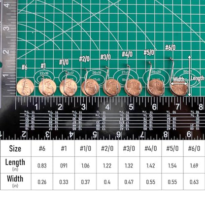 Dr.Fish 100 Pack Octopus Hooks Baitholder Fishing Hooks for Saltwater & Freshwater Live Bait Fishing, Bass Walleye Striper - size: #1-100 Pack