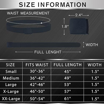TECEUM Tactical Belt – Heavy-Duty & Quick Release – Military, Work, Rigger, Duty & Utility Belt for Men - color: Buckle 2 - Navy Blue, style: Medium-for Waist 36"-42" (Length 49")