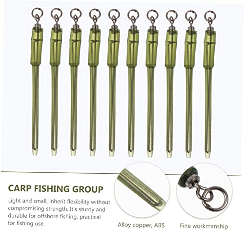 10pcs Split Rings Fishing Swivels Ring Fishing Gear Connector for Freshwater Saltwater