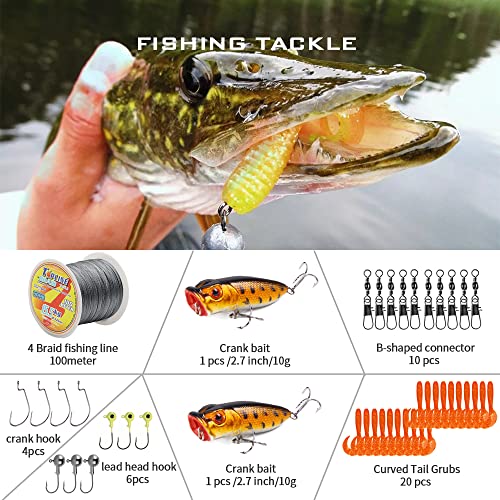 Telescopic Fishing Rod and Reel Combos, Carbon Fiber Fishing Rod with Stainless Steel Baitcasting Reel Portable Fishing Pole Reel Combo for Travel Saltwater Freshwater - size: 2.1m