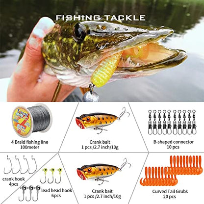 Telescopic Fishing Rod and Reel Combos, Carbon Fiber Fishing Rod with Stainless Steel Baitcasting Reel Portable Fishing Pole Reel Combo for Travel Saltwater Freshwater - size: 2.1m