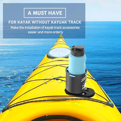 Kayak Track, Kayak Low Profile Track,Kayak Rail, Kayak Accessories Mount Track, Kayak Paddle Holder Kayak Gear Track for Fishing Rod Holde,Fish Finder, Kayak Rod Holder,Anchor Cleats - size: 4 INCH/2 PCS