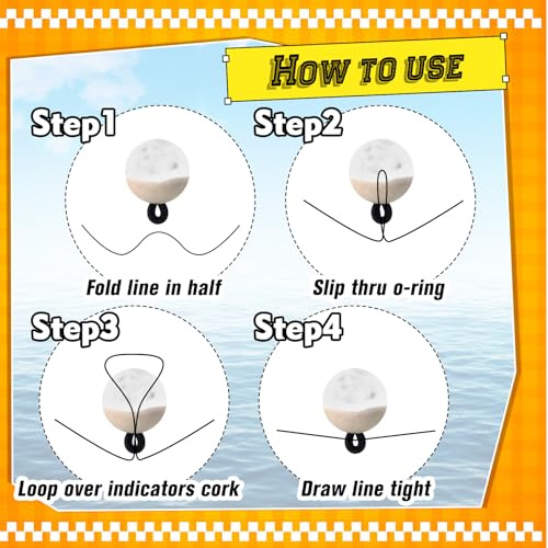 9 Pcs Fly Fishing Strike Indicators for Trout Neon Fishing Bobbers Floats - size: X-Small, style: White