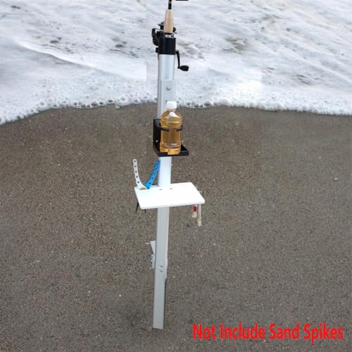Brocraft Bait and Tackle Table for Surf Rod Holder /Sand Spike Rod Holder Bait Table / Sand Spikes for surf Fishing