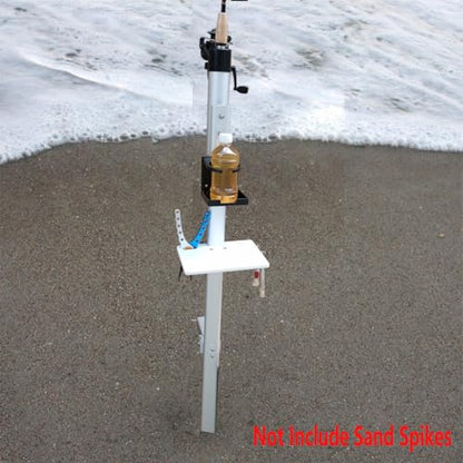 Brocraft Bait and Tackle Table for Surf Rod Holder /Sand Spike Rod Holder Bait Table / Sand Spikes for surf Fishing