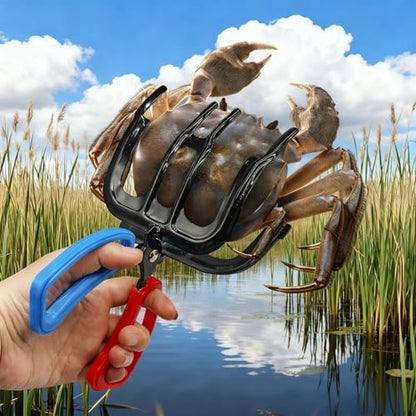 2 PCS Fish Gripper, Fish Grips, Fish Grippers for Fishing, 3 Claw Metal Control Clamp, Secure Grip Holder for Most Freshwater, Portable Grabber Tool, Tackle Accessory