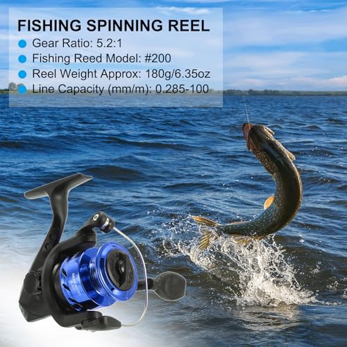 PATIKIL Fishing Reel Left/Right Interchangeable Handle - color: Blue