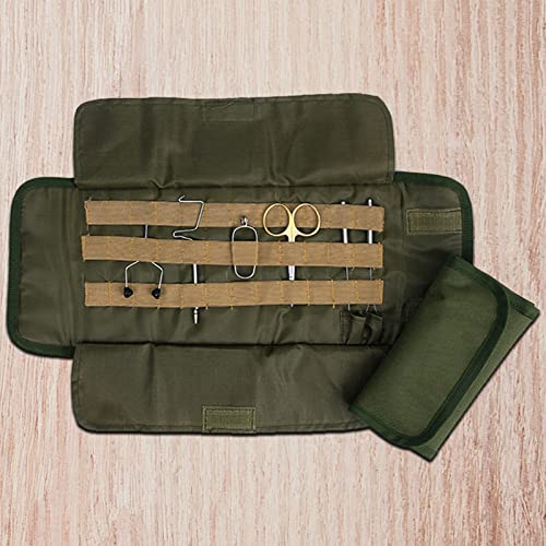 Roll Up Fly Tying Tool Pouch Fishing Accessory Case Nylon Artificial Lure Storage Bag Holder Fishing Tackle Binder Bag