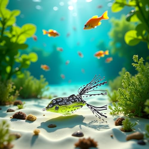 6cm Green Freshwater Seawater Fish Lure Stimulation Frog Product Fishing Soft Plastic Lures, Attractants