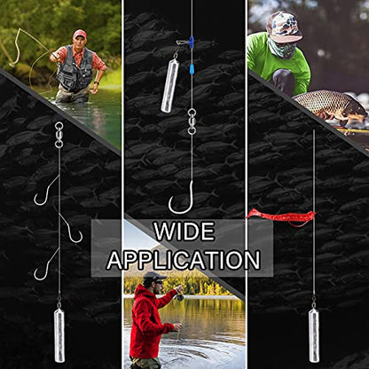 Atibin Drop Shot Fishing Weight Sinker Freshwater Casting Fishing Weights Lead Saltwater Shot Drop Rig Weights Cylinder Skinny - size: Size3 (1/4oz.) 25 pcs