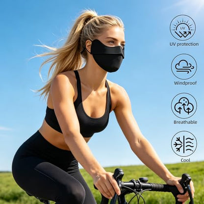 UV Face Mask,Cooling face mask,Sun Protection Mask UV Sun Protection Face Cover For Outdoor Activities,UPF 50+ - color: Pink