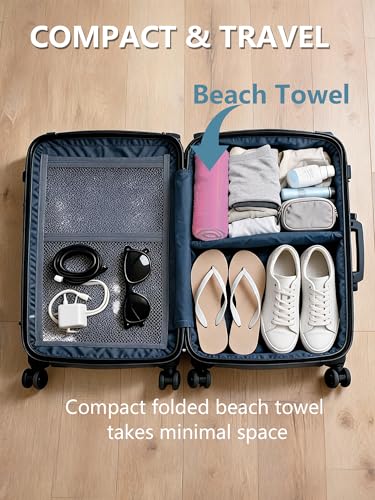 Tropical Summer Beach Towel with Clips Set - Coastal Seaside Sunset Wildflower Palm Tree Large Sand Free Towel 30x60 Inch for Beach Camping Swim Pool Gym Sports & Yoga - color: Btowels05