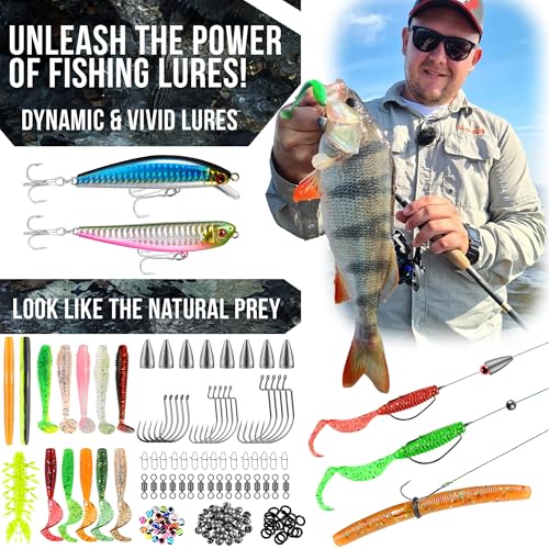 PLUSINNO Fishing Backpack with Tackle Boxes, Waterproof Sling Tackle Bag For Fishing Gear With Rod Holder, Fish Gifts for Men With Fish lures, Fish pliers. - color: Khaki Fishing Backpack With Fishing Tools