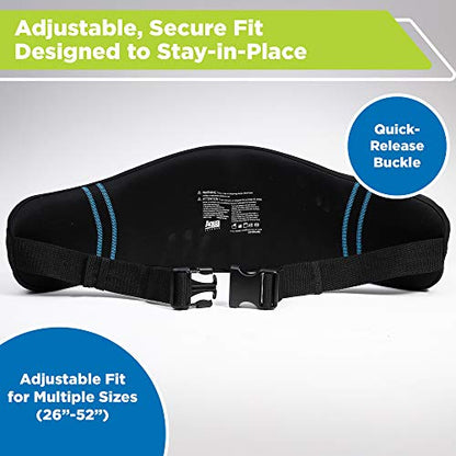 New Aqua Water Fitness Deluxe Flotation Belt – Adult Aquatic Swim Belt for Water Aerobics and Other Pool Exercise – Black/Blue
