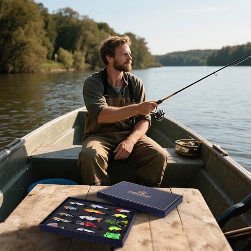 Fishing Lures Kit for Bass, 15PCS Swimbaits Crankbaits Fishing Tackle Set | Bass Fishing Lure Kit, Multi Jointed Swimbaits and Soft Baits for Trout Pike Freshwater Fishing - style: Hard /Soft Bait 1