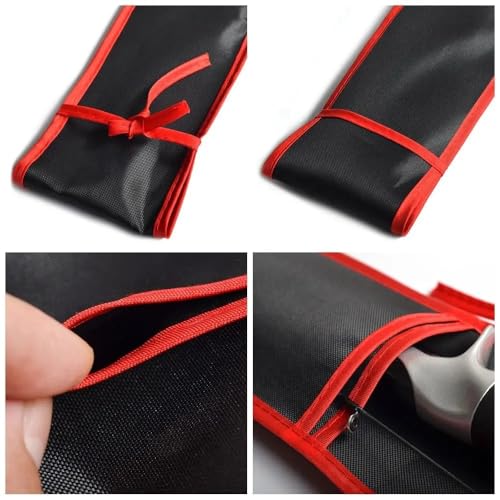 2 Pack Fishing Rod Bag 47'' 55 Inch Portable Folding Fishing Rod Case Compact Fishing Pole Sleeves Socks Protective Cover for 6’6” Spinning Fishing Rods 7’6” Lightning Rod Casting Rod