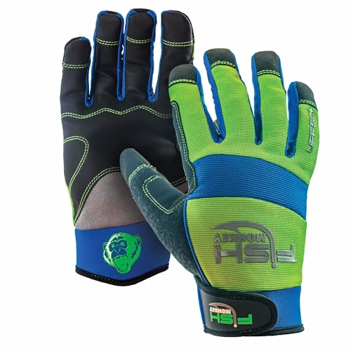 Fish Monkey Easy Work Non-Slip Grip Fishing Glove - size: Large