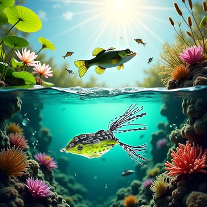 6cm Green Freshwater Seawater Fish Lure Stimulation Frog Product Fishing Soft Plastic Lures, Attractants