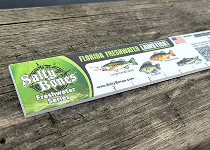 Salty Bones Florida Freshwater Lawstick - 36" Folding Fishing Ruler - Made in The USA - Updated for 2026 - Newest Version