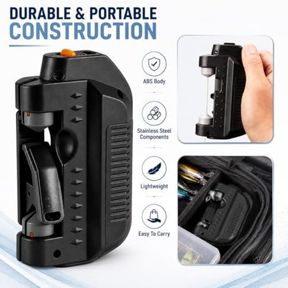 Automatic Fishing Knot Tying Tool,New Easy Cast Knot Tying Tool,Electric Fishing Line Knotter,Portable Electric Lure Knotter for Anglers