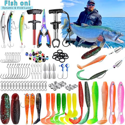 Fishing Backpack with Tackle Boxes,45L Large Waterproof Fishing Bag with Fishing Gear,Fishing Gifts for Men Women,Gear Combo Kit,Black - color: Black(with Fishing Gear)
