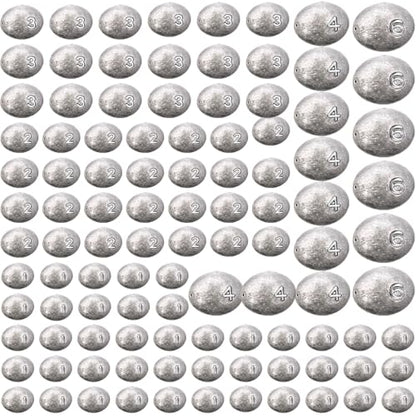 Egg Fishing Sinker Weights Kit Egg Weights Rig Drop Bass Casting Fishing Sinkers Saltwater Freshwater Gear Tackle - size: 1oz,2oz,3oz,4oz,6oz