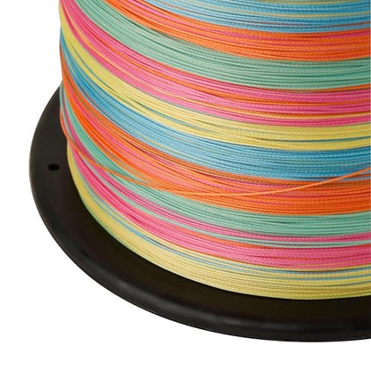 Berkley ProSpec Chrome Braided Fishing Line, 5-Color Metered, 65 lb | 29.4 kg, 3500 yd | 3200 m, Suitable for Saltwater Environments