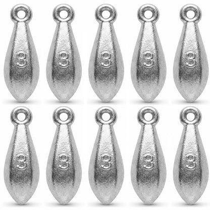 Bank Sinkers Fishing Weights, No-Roll Hexagonal, Surf & Catfish Saltwater - style: 3 Ounce-10pcs
