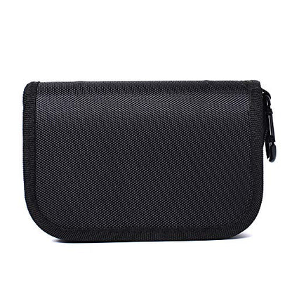 Kylebooker Fishing Lure Storage Bag Spinner Baits Wallet Case | Micro Flies Jig Hooks Box - color: Black