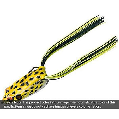 Booyah Pad Crasher Topwater Bass Fishing Hollow Body Frog Lure with Weedless Hooks - color: Swamp Frog