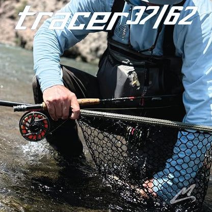 MAVRK USA Fly Fishing Line | Euro Nymph & Floating Lines | Level ESN Mono & Weight Forward Designs | High Visibility, Low Stretch, Freshwater Trout - color: Tracer 62, size: Small