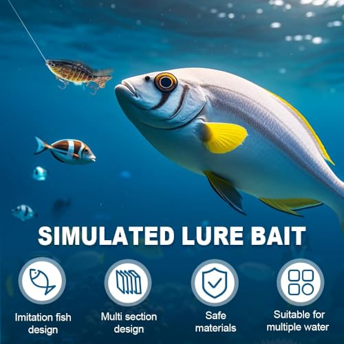 2026 Upgrade 3D Swimming Bait for Freshwater & Saltwater, Fishing Gear Attracts Fishing Lures Walleye Trout Bass, Fishing Lures for Beginners,Robotic Fishing Lure, Amateurs and Professionals - color: 5-pack-B