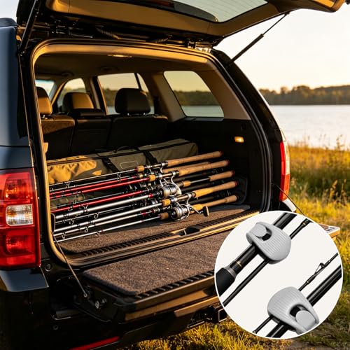 EVKILKJS Fishing Rod Waist Belt, Universal Compatible with Lightweight Rods, One-Second Locking Quick Installation, Soft EVA Fixation to Prevent Scratches, Portable rable Multifunctional Holder