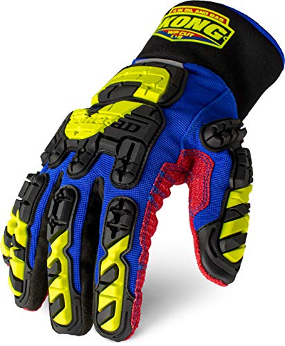 Ironclad Kong Waterproof Cut Resistant Deck Crew Glove; TPR Impact Protection, Oil Repellent, Waterproof, A7 Cut Resistant, Sized S, M, L, XL, XXL, XXXL (KDC5W-04-L) - size: Large